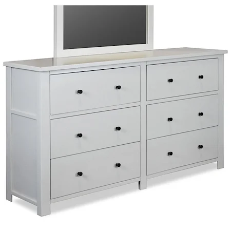 Casual 6 Drawer Dresser